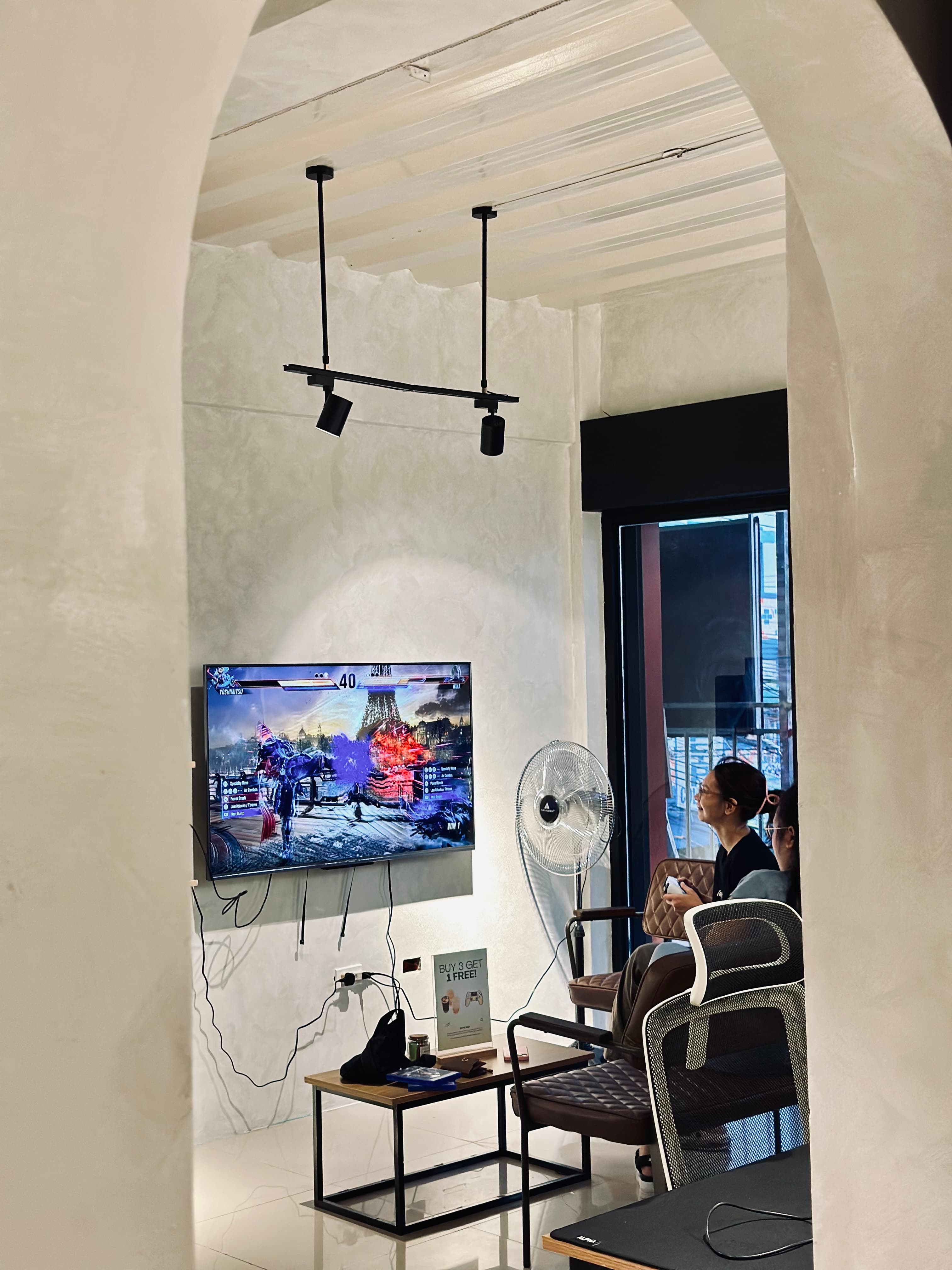 PS5 lounge area